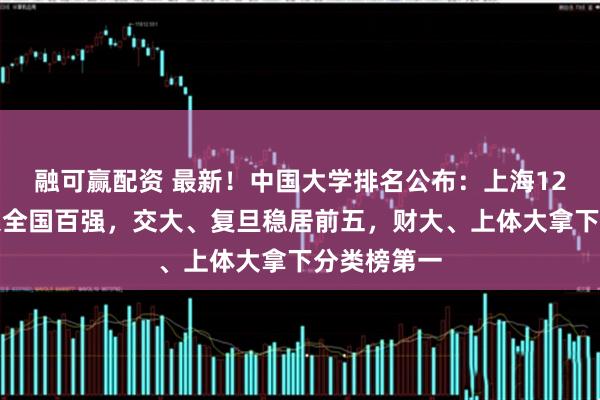 融可赢配资 最新！中国大学排名公布：上海12所高校进入全国百强，交大、复旦稳居前五，财大、上体大拿下分类榜第一